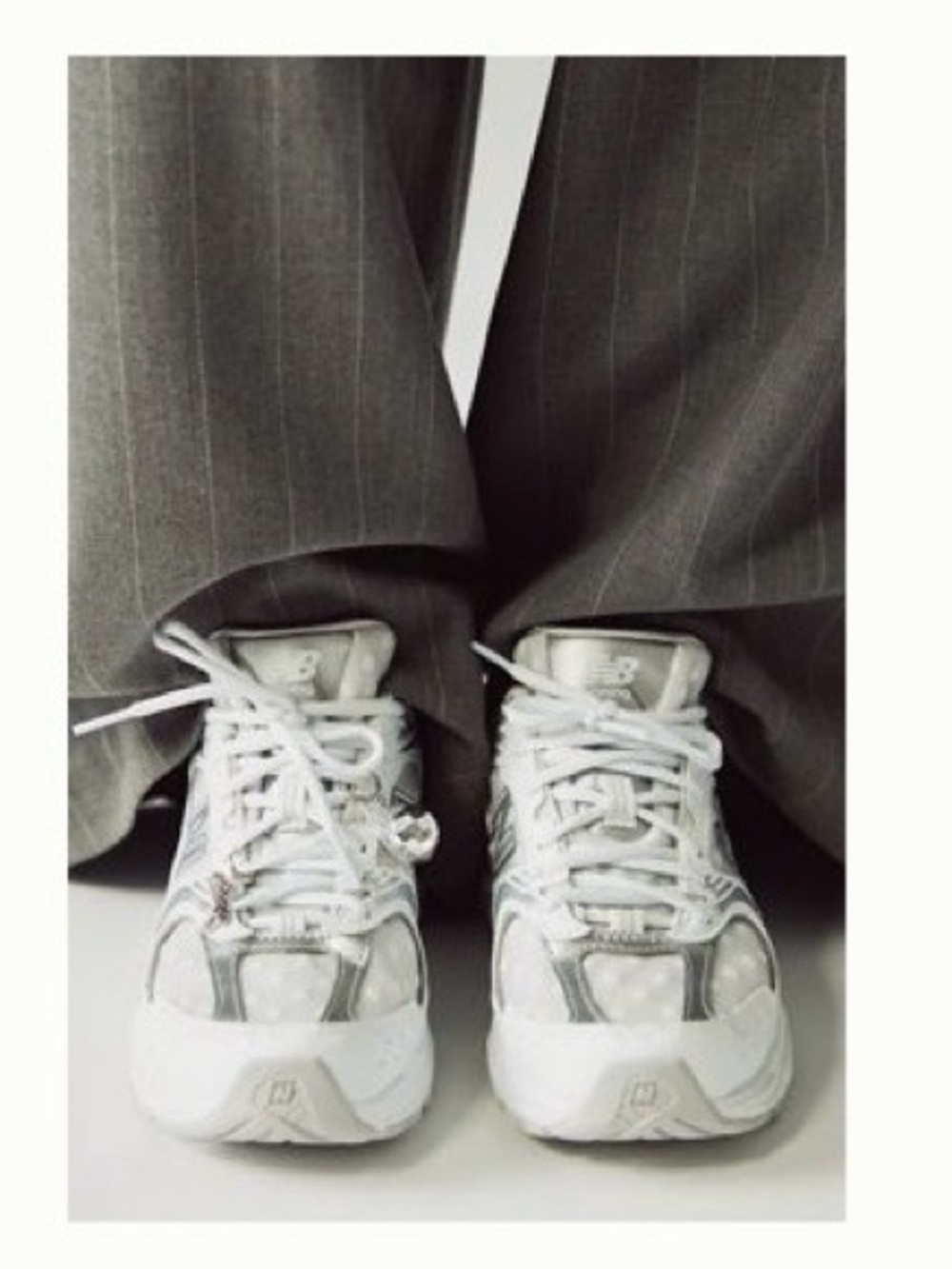 New Balance 530 Silver/Polka Dot Sneakers Size 8